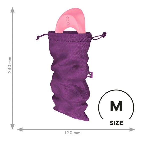 Мішечок для зберігання Treasure Bag, колір фіолетовий, розмір M Satisfyer (Німеччина) Sex Aura