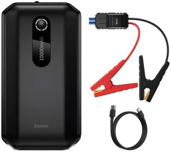 Пускозарядное устройство Бустер Baseus Car Jump Starter 10000mAh CGNL020101 3in1 с функцией Павербанка