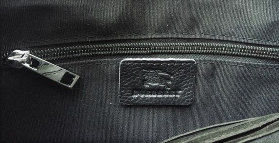 Мужская кожаная сумка Burberry black | Зображення 3