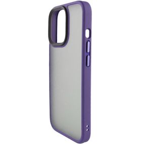 TPU+PC чехол Metal Buttons для Apple iPhone 15 Pro (6.1") Темно-Фиолетовый