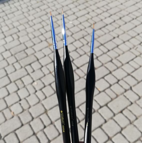 Набір пензликів Starlet Professional для розпису, вензелів і френча (3шт) | Зображення 2