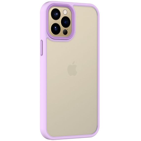 TPU+PC чохол Metal Buttons для Apple iPhone 12 Pro Max (6.7") TPU+PC, Бузковий