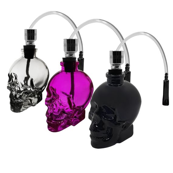 Скляний Баблер Трубка "Skull XL Red" | Зображення 2