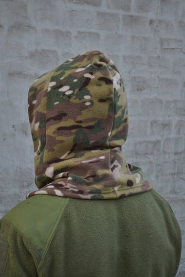 Балаклава флісова з регульованою маскою +флісова шапка мультикам | Зображення 3