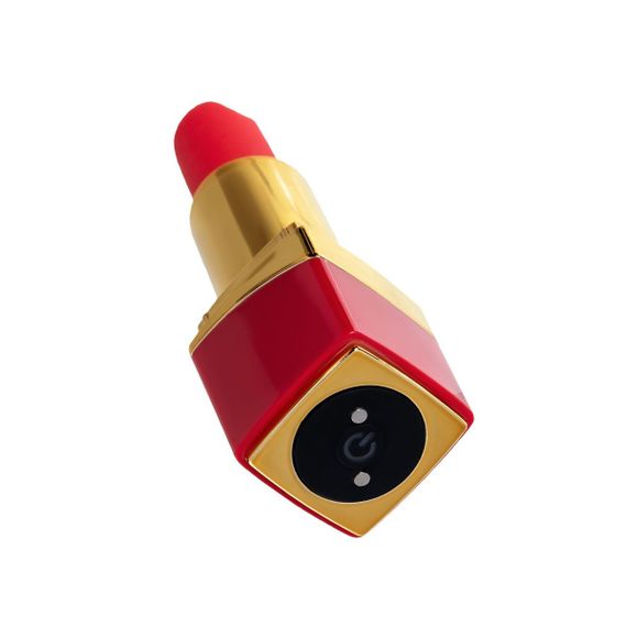 Міні-вібратор. Імітація помади (червоний, USB) | Зображення 4