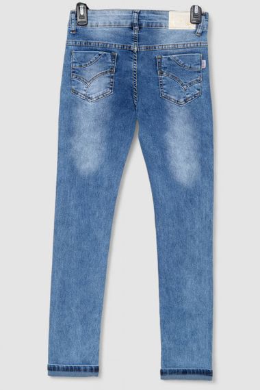 Джинсы для девочек, цвет синий, 247R3809 | Зображення 1