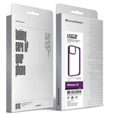 Чехол для мобильного телефона Armorstandart UNIT2 Apple iPhone 15 Purple (ARM69969) | Зображення 4
