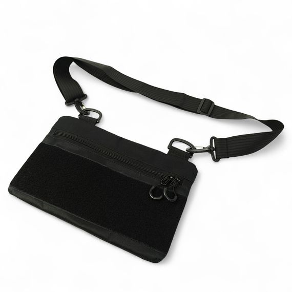 Молодіжна тактична сумка для патчів на плече з 4 кишенями black IG-43 | Зображення 5