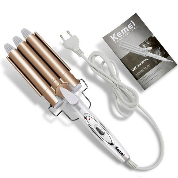 Щипці для завивки волосся краще Kemei KM-1010, Фен-стайлер з насадками, Щипці для SF-566 волосся локонів