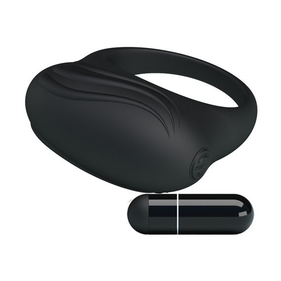 Эрекционное виброкольцо PRETTY LOVE Bertram, черное sexstyle | Зображення 4