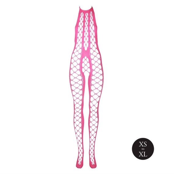 Бодістокінг - Ouch! Bodystocking With Halterneck Pink, XS/XL | Зображення 5