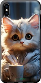 Чохол на iPhone XS Max Білий кіт "5646b-1557-2448"