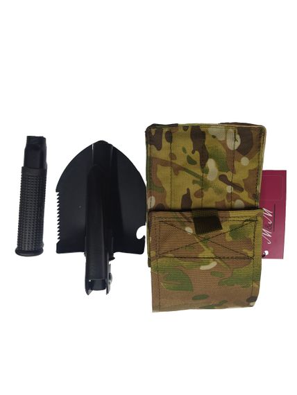 Складна міні лопата MFH чорна в чохлі M&M мультикам (213510) | Зображення 3