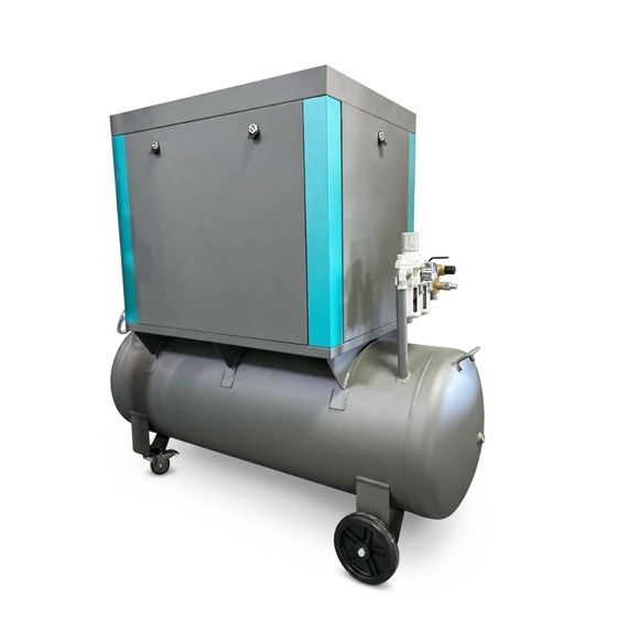 Компрессор высокого давления винтовой масляный GTM DLG7.5V/inv (200 л, 1000 л/мин, 7.5 кВт, 380-400 В, инвертор) | Зображення 1