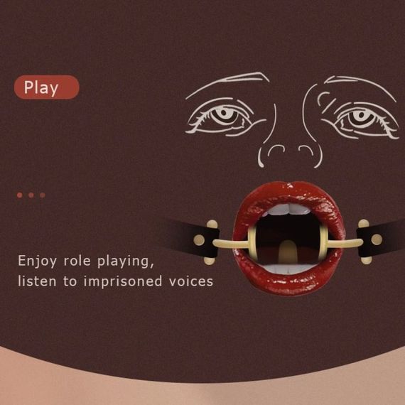 Кляп Roomfun с серебристым кольцом-расширителем, M Sex Aura | Зображення 4