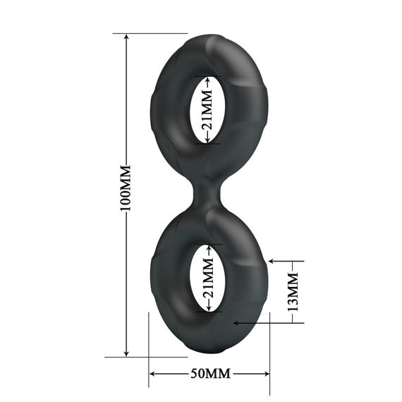Ерекційне кільце Crazy Bull №19 - Radwan super soft silicone, BI-210364 Sex Aura | Зображення 5