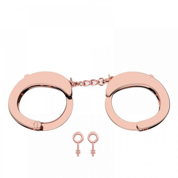 Наручники Розбірні Premium Metal Romfun, Gold, Золотий, Універсальний