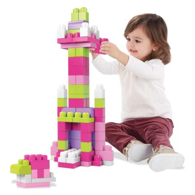 Конструктор Mega Bloks розовый в мешке 80 деталей (DCH62) | Зображення 7