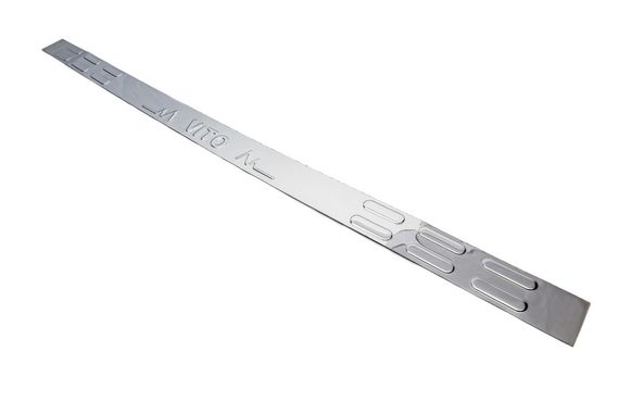 Накладка на задній бампер без загину (Carmos, нерж) для Mercedes Vito W639 2004-2015рр | Зображення 4