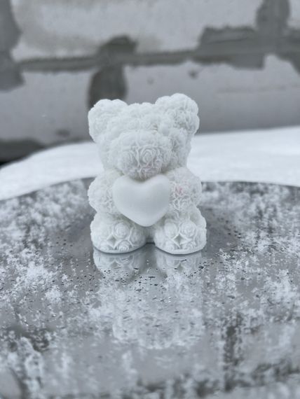 Мыло ручной работы Мишка в розах