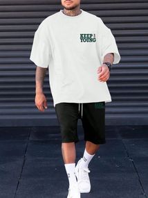 Комплект футболка та шорти ДТФ (оверсайз)