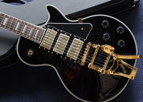 Електрогітара Gibson 1957 Les Paul Custom 3 Pickup Vos Bigsby China | Зображення 1
