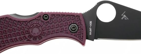 Ніж Spyderco Manbug Black Blade Micro-Melt PD1 FRN Burgundy | Зображення 2