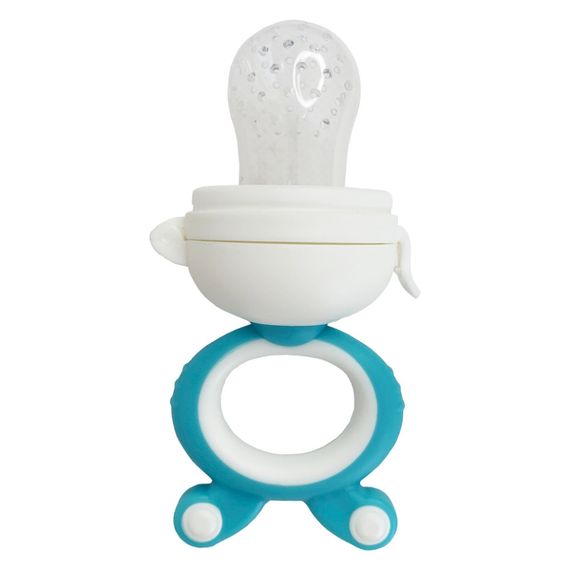 Ниблер для малышей "Зайка с поршнем" MGZ-0004(Blue) с крышкой | Зображення 1