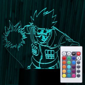 Акриловый светильник-ночник с пультом 16 цветов Какаши Хатаке tty-n000270