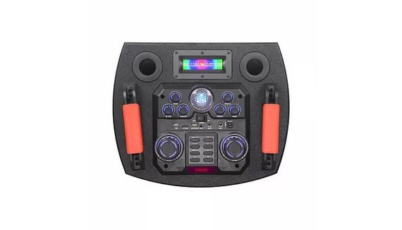 Акумуляторна акустична система XPRO GZ-1010 колонка валіза 300Вт USB, SD, FM радіо, Bluetooth, 2 радіомікрофони, ДУ (MER-15689) | Зображення 4
