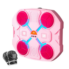 Тренувальна настінна мішень 32х28 см рожева з музикою та підсвіткою знижка