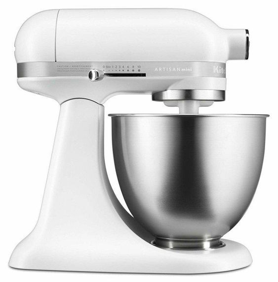 Міксер планетарний KitchenAid Mini 5KSM3311XEFW міні з чашею 3,3 л Матовий Білий | Зображення 5