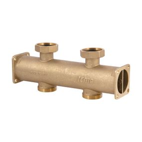 Сборный коллектор Icma 1"х1" 1/2 ВН с двойной камерой №785