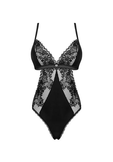Мереживне боді Obsessive Maderris M/L Чорне | Зображення 2