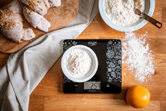 Ваги кухонні електронні Adler AD 3171 до 10 кг зі скляною платформою | Зображення 5