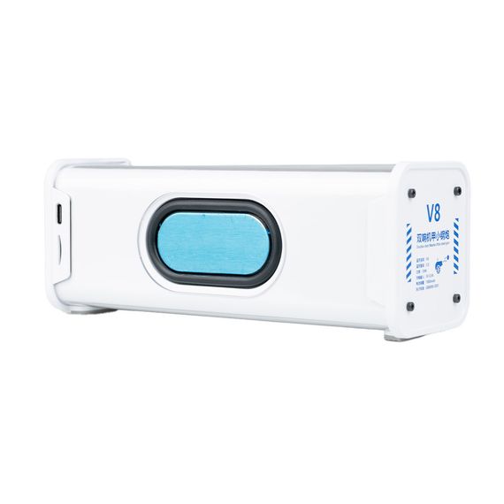 Колонка портативна V8 BT/TF/USB/TWS 10 Вт біла V8W | Зображення 4