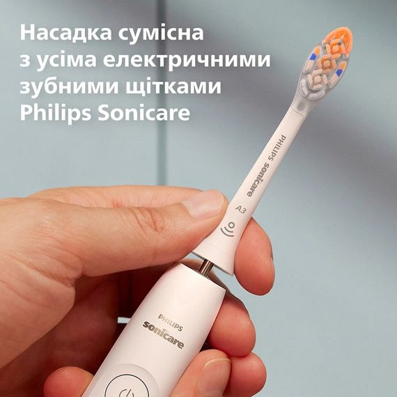 Змінні насадки для електричної зубної щітки Philips Sonicare HX9092/87 А3 All-in-One White - 2 шт. | Зображення 1