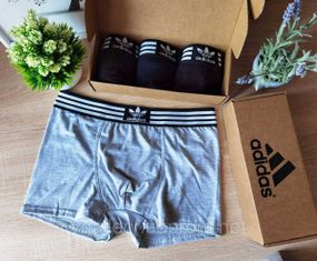 Чоловічі боксери Adidas, чоловічі труси Адідас, Бавовняні труси Адідас Преміум якості, чоловічі боксери