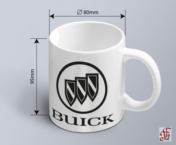 Чашка  з принтом авто логотип Buick  (02010102029) | Зображення 1