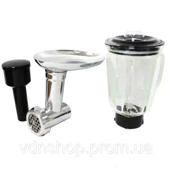 Кухонный комбайн 3 в 1 Rainberg RB-8080 Тестомес / Мясорубка / Блендер/ Планетарный миксер 4200В | Зображення 2