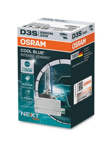 Ксеноновая лампа Osram D3S 35W PK32D-5 Cool Blue Intense Next Gen +150% 1 лампа (66340CBN)
