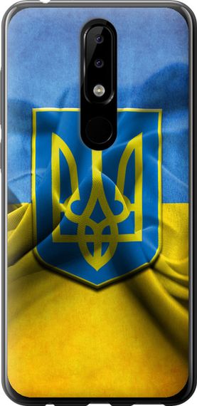 Чехол на Nokia 5.1 Plus Флаг и герб Украины 1 "375u-1543-17620"