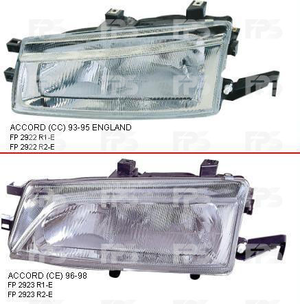 Фара Honda Accord 4 93-95 правая (Depo) механич./электрич. 217-1118R-LD-EM IAG236004101