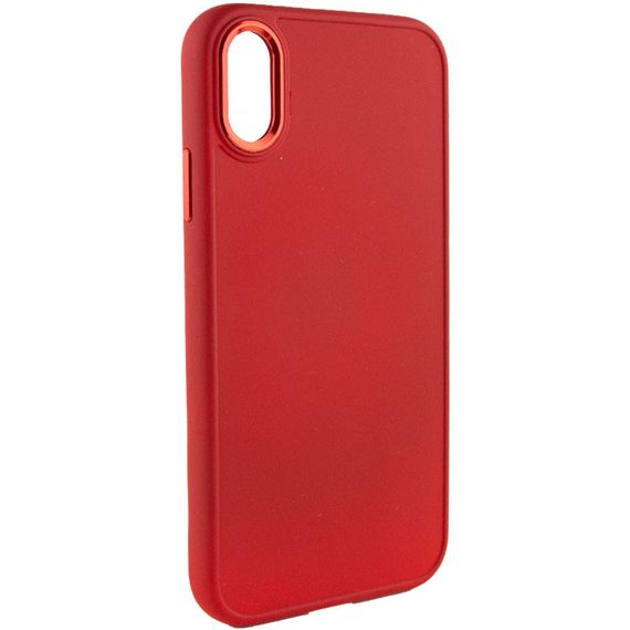 TPU чохол Bonbon Metal Style для Apple iPhone XS Max (6.5") Червоний / Red | Зображення 1
