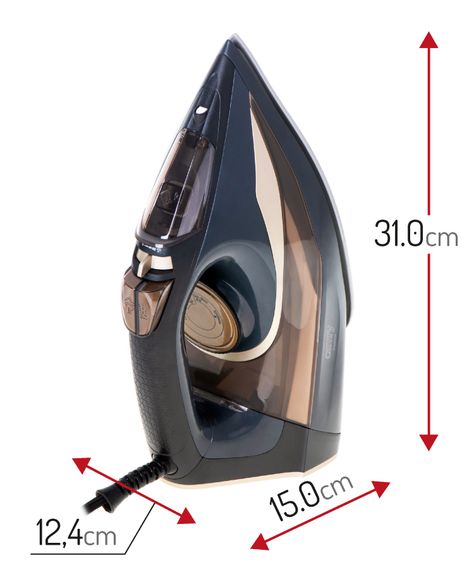 Праска Camry CR 5036 black-gold 3400Вт/ 360 мл/ кераміка/ ''Крапля-стоп''/автовимкнення/ чорна | Зображення 3