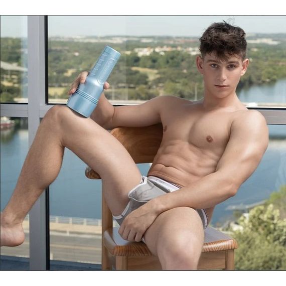 Мастурбатор у колбі анус, Fleshjack Boys Reno Gold Gold Boy Signature Butt (RP), кібершкіра Sex Aura | Зображення 4