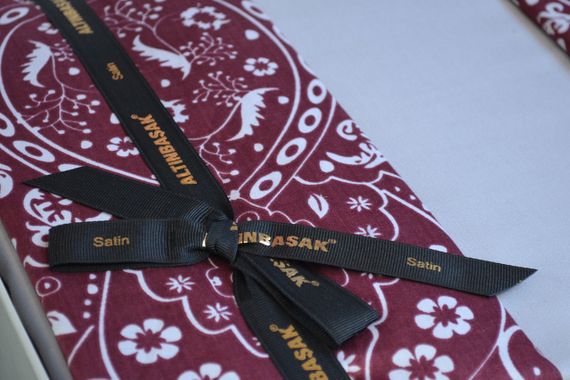 Постільна білизна Altinbasak Satin 200 х 220 см Benign Bordo | Зображення 2