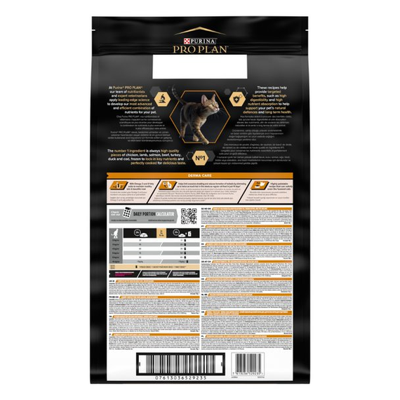 Сухий корм Purina Pro Plan  Adult 1+ Derma Care для дорослих котів з проблемами шкіри та шерсті з лососем 10 кг | Зображення 4