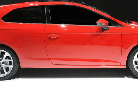 Молдинг боковых стекол (3 дверный, 6 шт, нерж) для Seat Leon 2013-2020 гг | Зображення 1