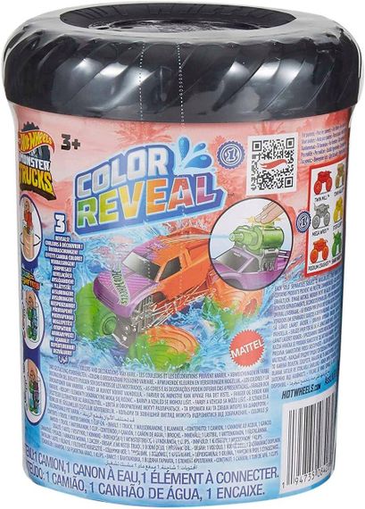 Монстр-трак Хот Вилс, меняющий цвет, Оригинал Hot Wheels Monster Trucks Color Reveal Truck | Зображення 1